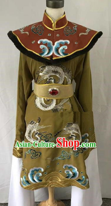Top Grade Chinese Beijing Opera Martial Arts Female Green Dress China Peking Opera Warrior Embroidered Costume