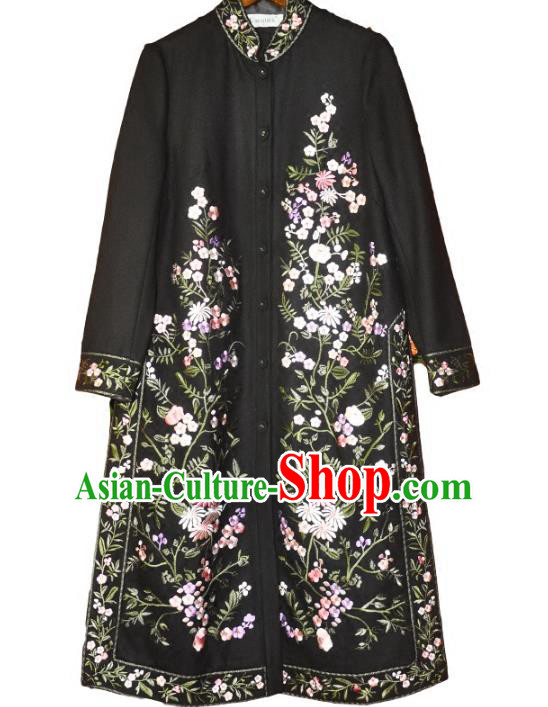 Traditional Ancient Chinese Young Women Cheongsam Dress Republic of China Tangsuit Stand Collar Blouse Dress Tang Suit Clothing