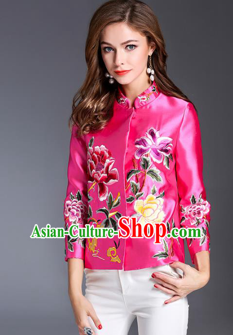 Traditional Ancient Chinese Young Women Cheongsam Dress Republic of China Tangsuit Stand Collar Blouse Dress Tang Suit Clothing