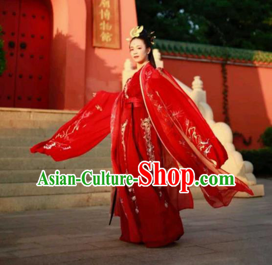 Traditional Chinese Ancient Costume China Wedding Dress Ancient Han Dynasty Hanfu Swordsman Clothing