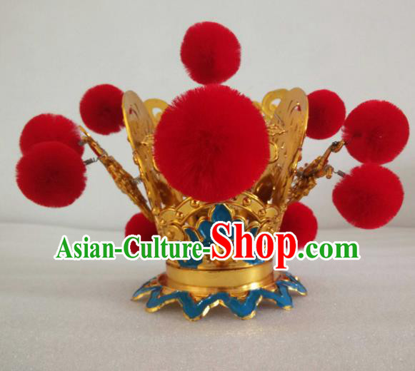 Traditional Chinese Beijing Opera Niche Hair Accessories Peking Opera Lang Scholar Hairdo Crown Headwear