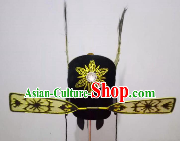 Traditional China Beijing Opera Costume Gifted Scholar Embroidered Robe and Hat Ancient Chinese Peking Opera Embroidery Clothing