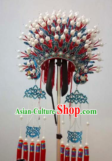 Chinese Traditional Beijing Opera Diva Hair Accessories Peking Opera Imperial Consort Phoenix Coronet Headwear