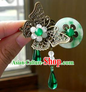 Chinese Ancient Handmade Hair Accessories Hairpins Classical Hanfu Butterfly Hair Claw for Women