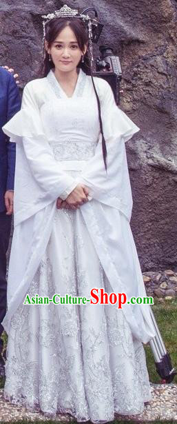 Chinese Ancient Sui Dynasty Imperial Empress Dugu Jialuo Replica Costume for Women