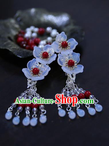 Chinese Ancient Handmade Hanfu Hairpins Palace Lady Flowers Hair Claws Hair Accessories for Women
