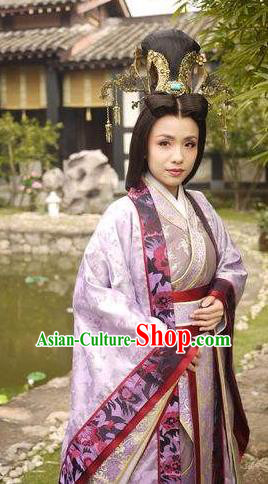 Chinese Ancient Three Kingdoms Period Imperial Concubine Hanfu Dress Embroidered Replica Costume for Women