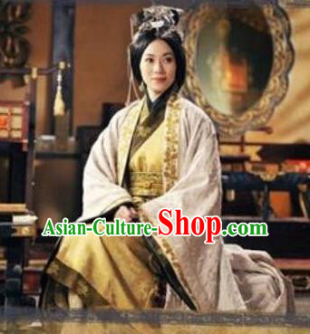 Ancient Chinese Han Dynasty Empress Dowager Lv Zhi Traditional Replica  Costume Queen Mother Hanfu Dress for