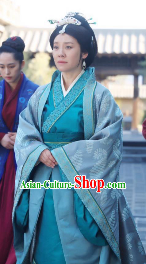 Chinese Ancient Nirvana in Fire Marquise Dowager Countess Laiyang Embroidered Replica Costume for Women