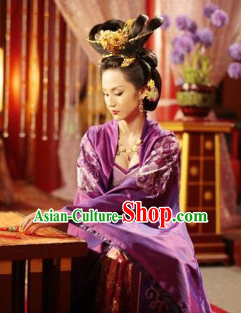 Traditional Chinese Ancient Costume Ancient  Tang Dynasty Hanfu Dress Clothing