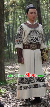 Chinese Ancient Tang Dynasty Swordsman Di Guangyuan Replica Costume for Men