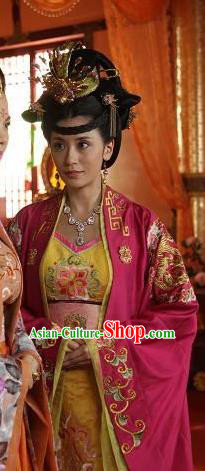 Traditional Chinese Ancient Costume Ancient  Tang Dynasty Hanfu Dress Clothing