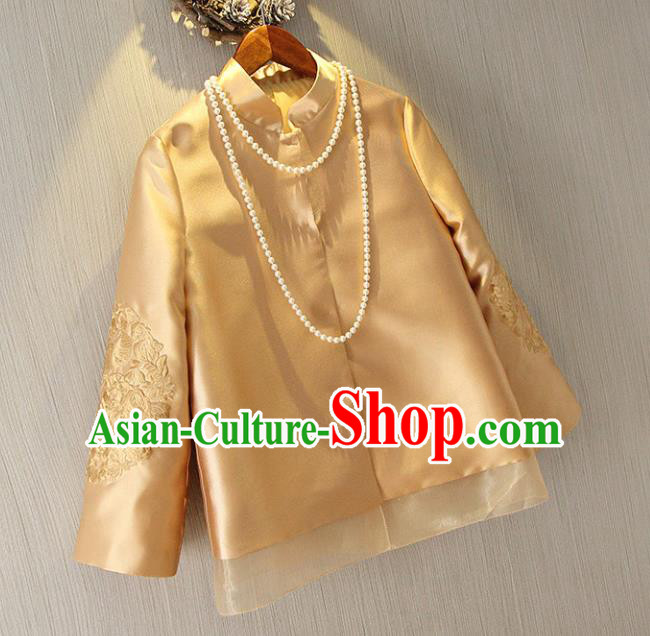 Traditional Ancient Chinese Young Women Cheongsam Dress Republic of China Tangsuit Stand Collar Blouse Dress Tang Suit Clothing