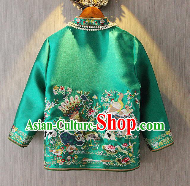 Traditional Ancient Chinese Young Women Cheongsam Dress Republic of China Tangsuit Stand Collar Blouse Dress Tang Suit Clothing