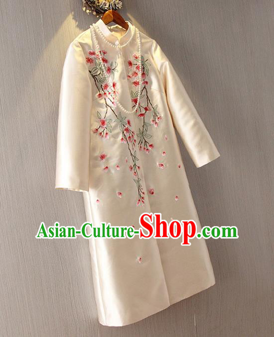 Traditional Ancient Chinese Young Women Cheongsam Dress Republic of China Tangsuit Stand Collar Blouse Dress Tang Suit Clothing