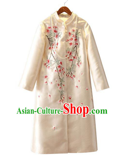 Traditional Ancient Chinese Young Women Cheongsam Dress Republic of China Tangsuit Stand Collar Blouse Dress Tang Suit Clothing