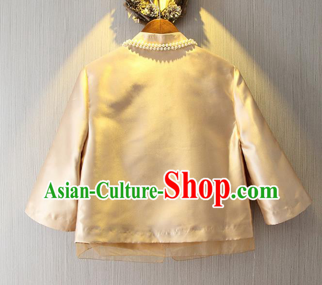 Traditional Ancient Chinese Young Women Cheongsam Dress Republic of China Tangsuit Stand Collar Blouse Dress Tang Suit Clothing