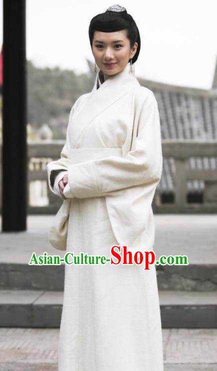 Chinese Ancient Qin Dynasty Princess Ying Yue Hanfu Dress Replica Costume for Women