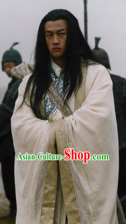 Chinese Ancient Warring States Time Assassin Musician Gao Jianli Replica Costume for Men