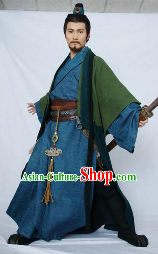 Traditional Chinese Ancient Costume Qin Dynasties Hanfu Clothing