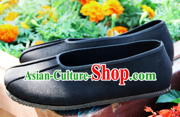 Chinese Traditional Handmade Monk Cloth Shoes Martial Arts Shoes Kung Fu Shoes for Men