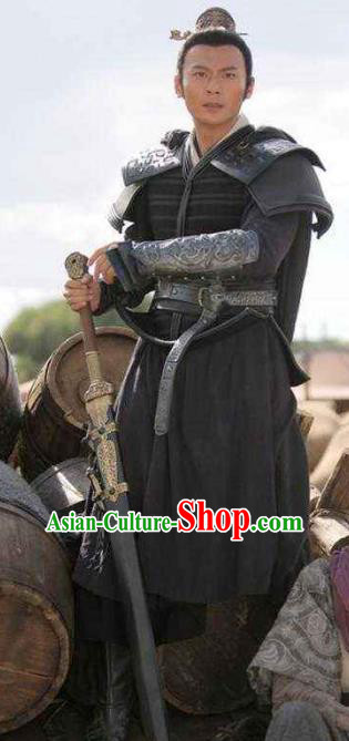 Ancient Chinese Han Dynasty General Knight-errant Replica Costume for Men