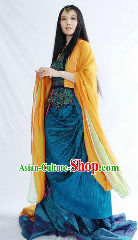 Traditional Chinese Ancient Costume Qin Dynasties Hanfu Clothing