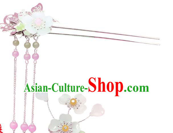 Chinese Ancient Hair Accessories Hanfu Hair Clips Traditional Tassel Hairpins Headwear for Women