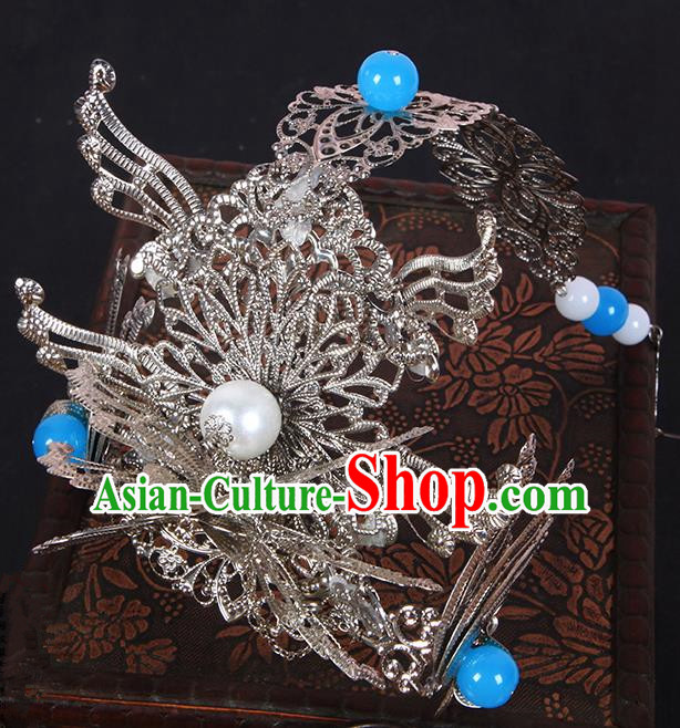 Chinese Ancient Hair Accessories Hanfu Hairpins Phoenix Coronet Traditional Palace Headwear for Women