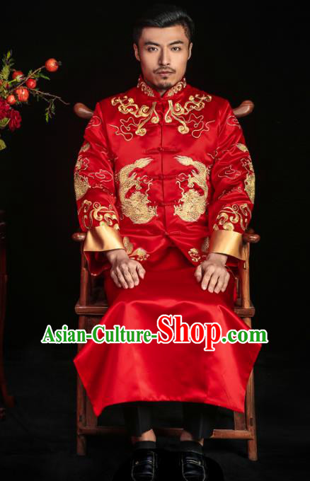 Traditional Chinese Wedding Costumes Traditional Xiuhe Suits Ancient Chinese bridal Full Dress