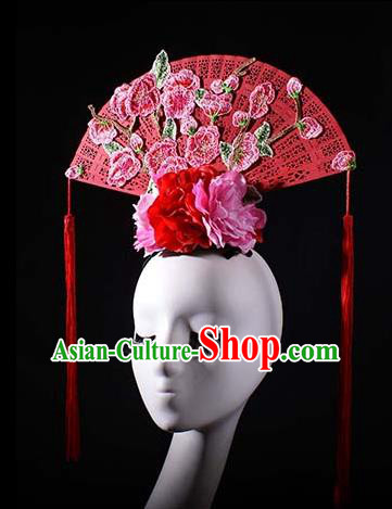 Top Grade China Traditional Hair Accessories Halloween Royal Crown Stage Performance Modern Fancywork Headwear