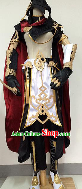 Traditional China Ancient Cosplay Swordsman Costumes Complete Set Chinese Knight-errant Clothing for Men