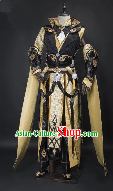 China Ancient Cosplay General Swordsman Costumes Chinese Traditional Knight-errant Clothing for Men