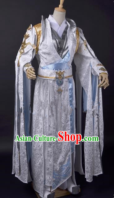 Traditional China Ancient Taoist Cosplay Swordsman Costumes Chinese Knight-errant Clothing for Men