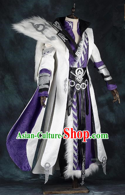 China Traditional Cosplay Prince Swordsman Costumes Chinese Ancient Kawaler Knight-errant Clothing for Men