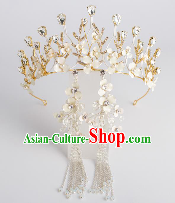 Baroque Bride Hair Accessories Classical Zircon Wedding Royal Crown Princess Imperial Crown Headwear for Women