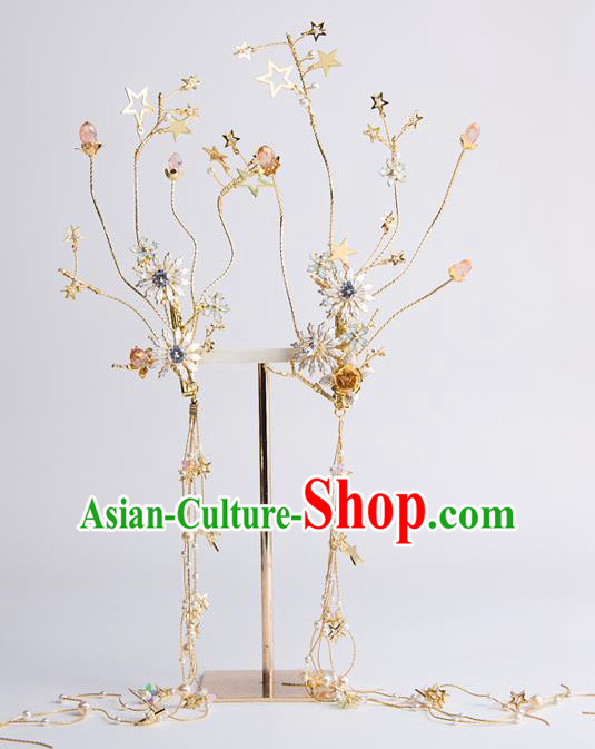 Chinese Ancient Style Hair Jewelry Accessories Cosplay Hairpins Headwear Hair Crown Headdress for Women