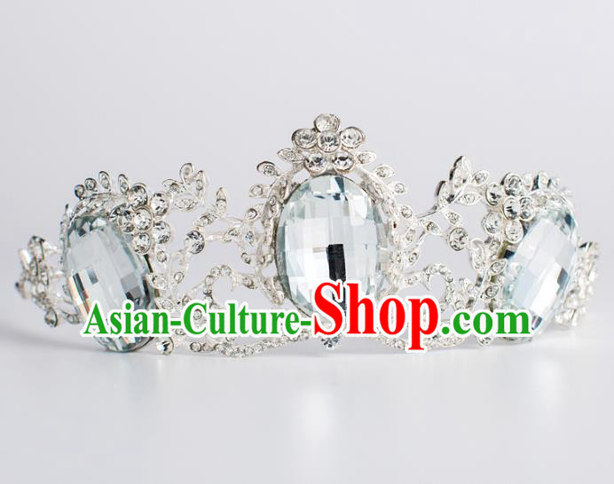 Baroque Bride Hair Accessories Crystal Royal Crown Classical Wedding Princess Imperial Crown for Women