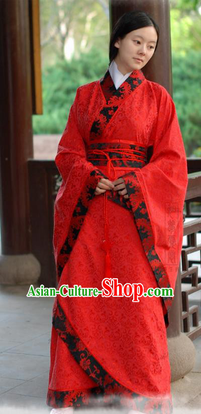 Chinese Traditional Princess Hanfu Dress Ancient Han Dynasty Palace Lady Costume for Women
