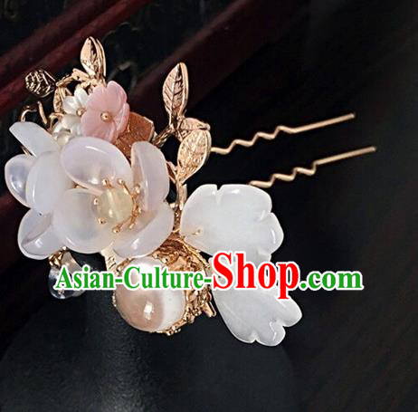 Traditional Handmade Chinese Ancient Classical Hair Accessories Hairpins Flowers Hair Clip for Women