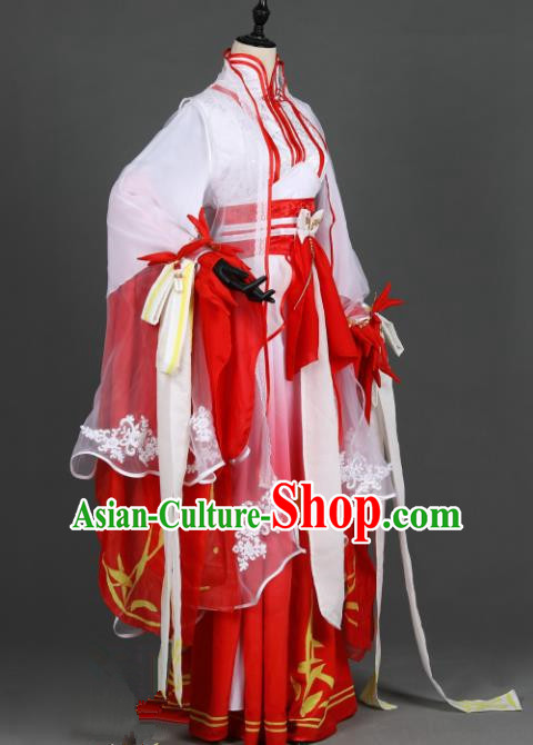 Ancient Chinese Costume hanfu Chinese Wedding Dress traditional china Cosplay Swordsman Clothing