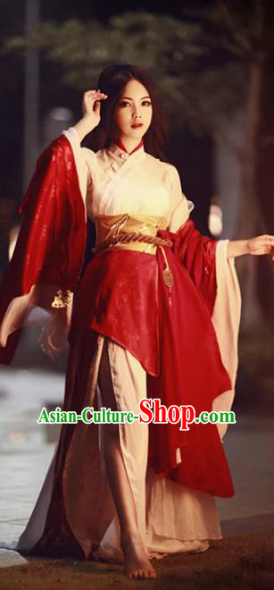Ancient Chinese Costume hanfu Chinese Wedding Dress traditional china Cosplay Swordsman Clothing