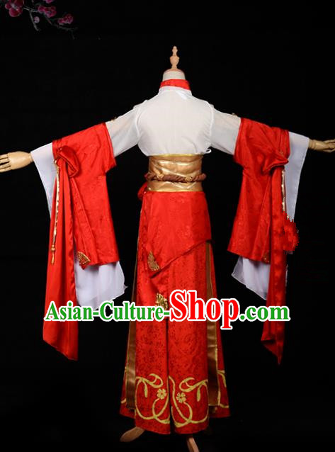 Ancient Chinese Costume hanfu Chinese Wedding Dress traditional china Cosplay Swordsman Clothing