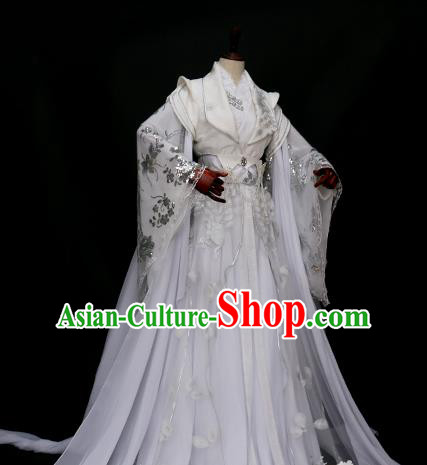 Chinese Ancient Palace Lady Hanfu Han Dynasty Imperial Concubine Queen Embroidered Historical Costumes for Women