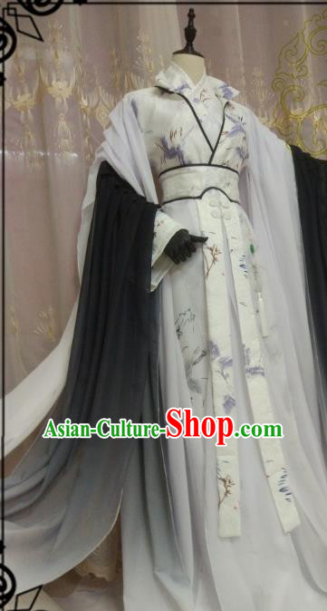 Chinese Ancient Palace Lady Hanfu Han Dynasty Imperial Concubine Queen Embroidered Historical Costumes for Women