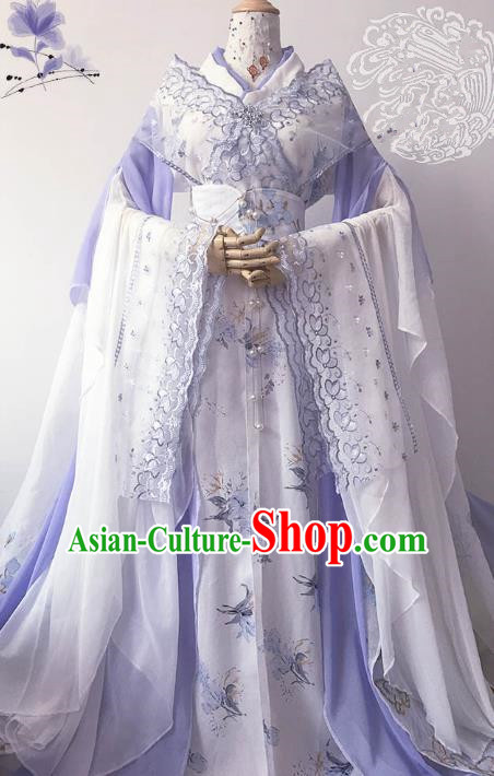 Chinese Ancient Costume Cosplay Imperial Concubine Clothing Song Dynasty Palace Lady Embroidered Hanfu Dress for Women