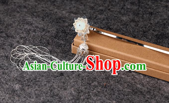 Chinese Traditional Handmade Hair Accessories Step Shake Ancient Tassel Hairpins Hanfu Hair Clip for Women
