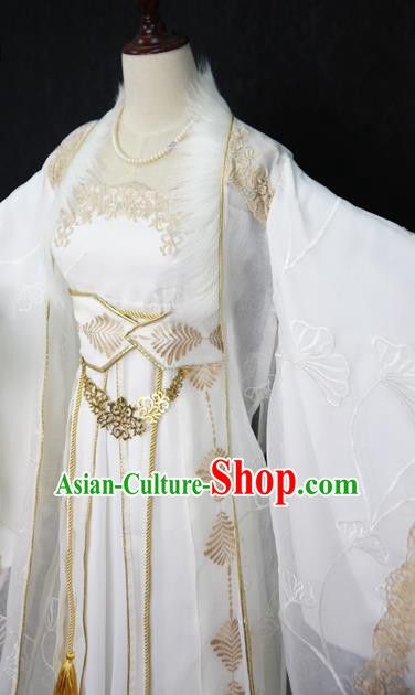 Chinese Ancient Palace Lady Hanfu Han Dynasty Imperial Concubine Queen Embroidered Historical Costumes for Women