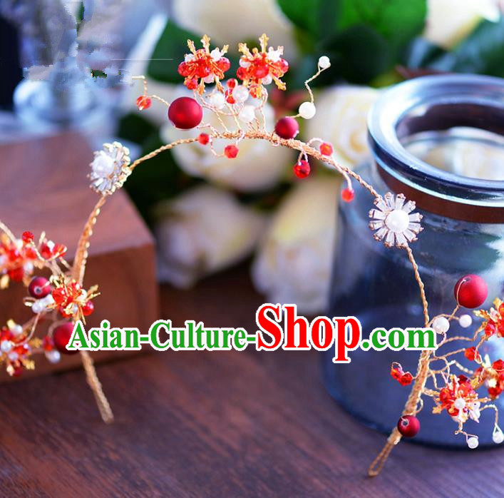Chinese Ancient Hair Jewelry Accessories Hairpins Headwear Headdress Royal Crown for Women