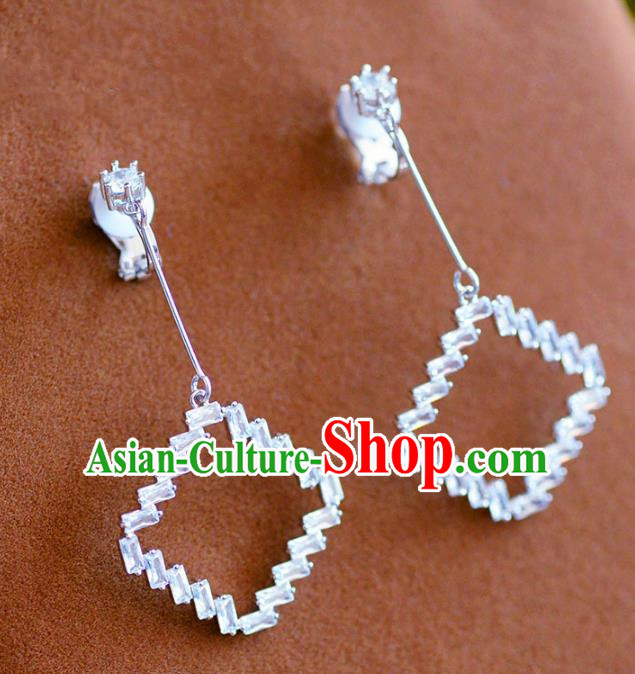 Top Grade Handmade Wedding Jewelry Accessories Zircon Earrings for Women